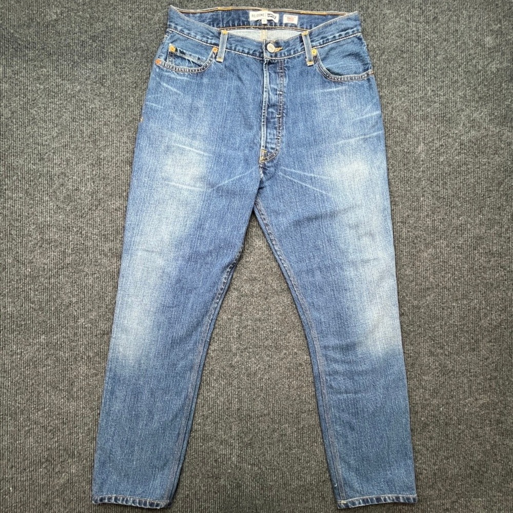 RE/DONE Levis Jeans Blue Denim Size 28 High Rise Ankle Crop Vintage Style - Picture 2 of 13